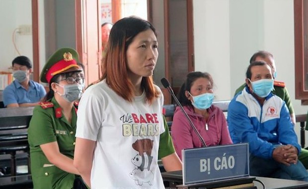 Tran Thi Tuyet Dieu trial 4.23.21_Source congluan.van via RFA