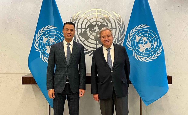 Un Sec General and VN Ambassador October 2022